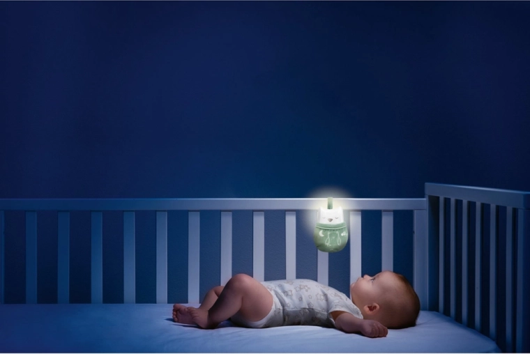 Soothing music and soft light for the bedtime routine
