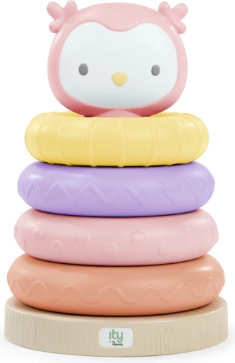 Sensory Stacking Pyramid with Nally the Owl by Ingenuity, 6m+