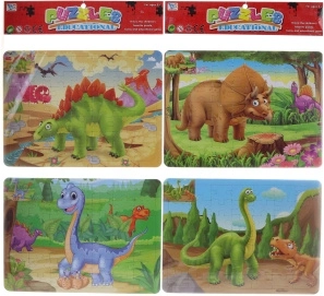 Dino-puzzel 48 stukjes en kleurplaten