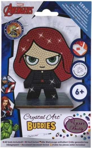 Figurine Crystal Art Black Widow