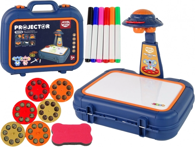 Kids’ Drawing Projector in a Carry Case – Blue