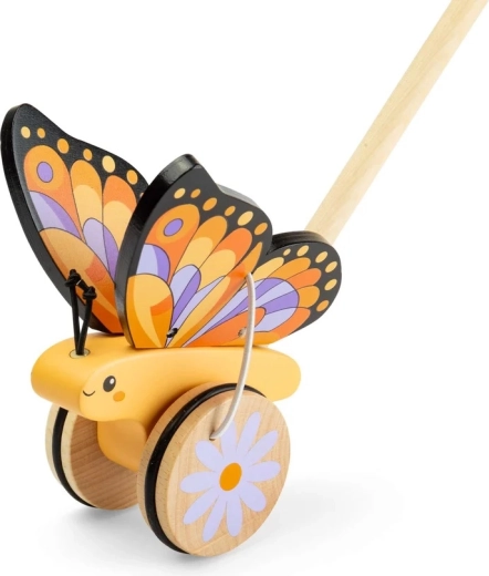 Bigjigs Toys Wooden Push-Along Butterfly
