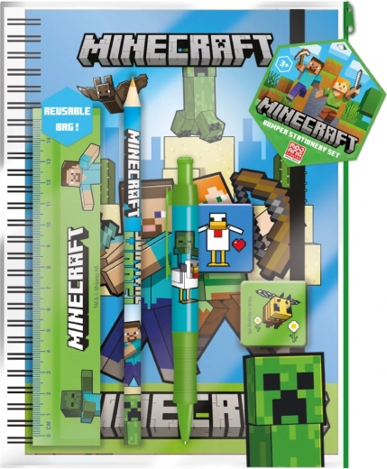 Minecraft school set A5 in a practical case
