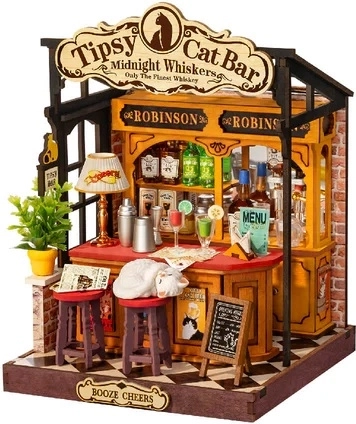 RoboTime Rolife DIY Miniature House – Tipsy Cat Bar