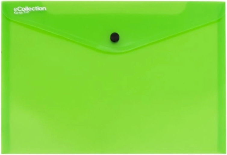 A4 Snap-Button Wallet, Green, eCollection