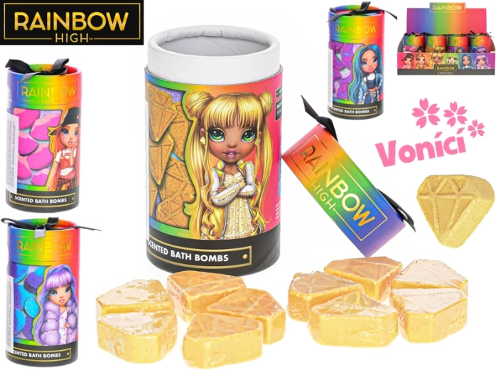Rainbow High bath bombs – scented 10 pcs in a tube, mixed shapes