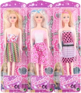 Doll in Colorful Dress 28 cm