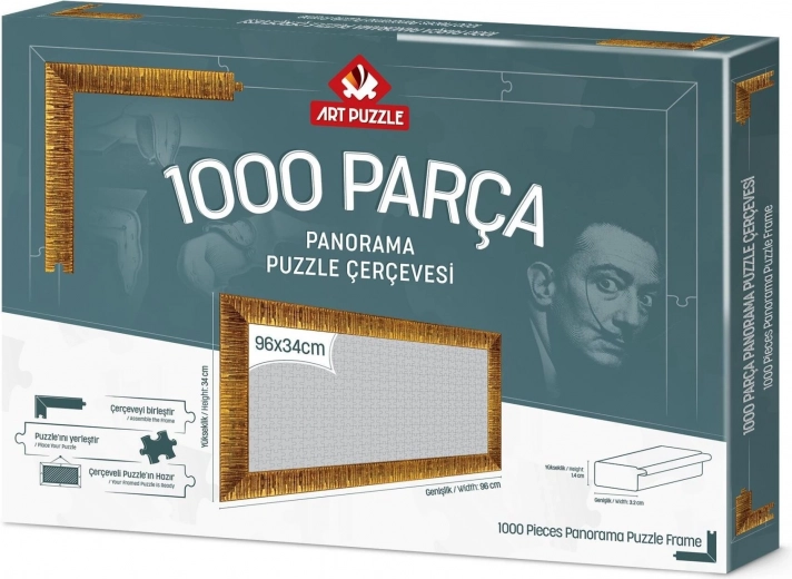 Cadre pour puzzle 96x34 cm doré