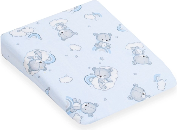 Cover for children's wedge pillow NEW BABY Basic 30×37 cm, blue teddy