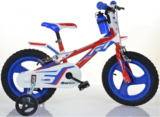 Children's bike Dino red-blue-white 14 inches
