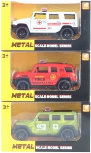 Voiturette en métal à rétrofriction 11,5 cm