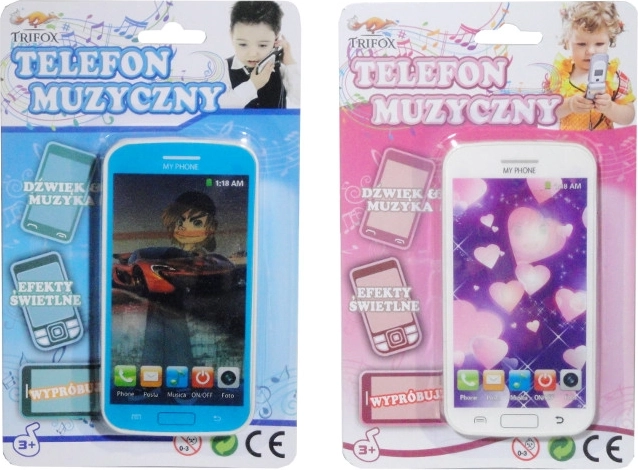 Kids' Smart Toy Phone with Lights and Sounds, Battery-Powered
