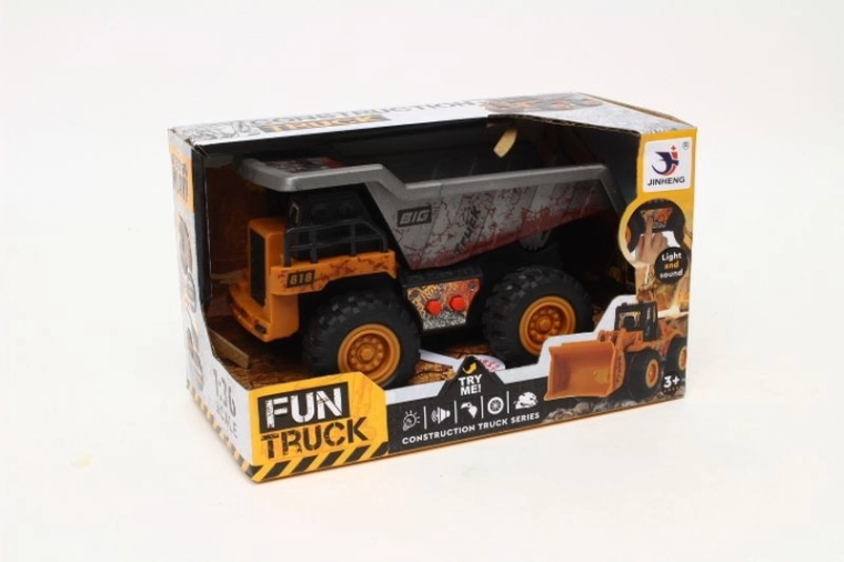 Children’s dump truck with light and sound, 15.5 cm