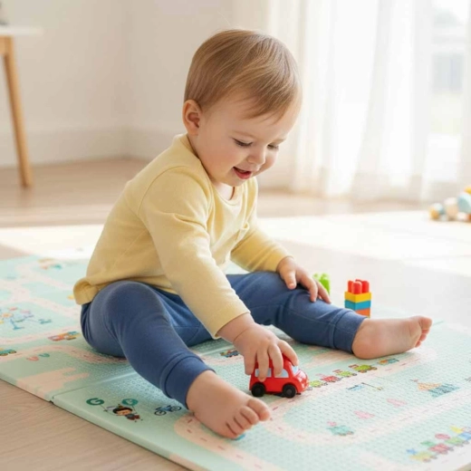 Soft cushioning and non-slip grip for safe play