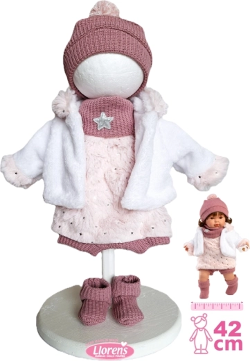 Llorens outfit for 42 cm doll – 6-piece winter set