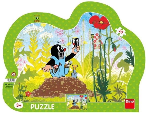 Dino Mole and Shorts Puzzle 25 Pieces