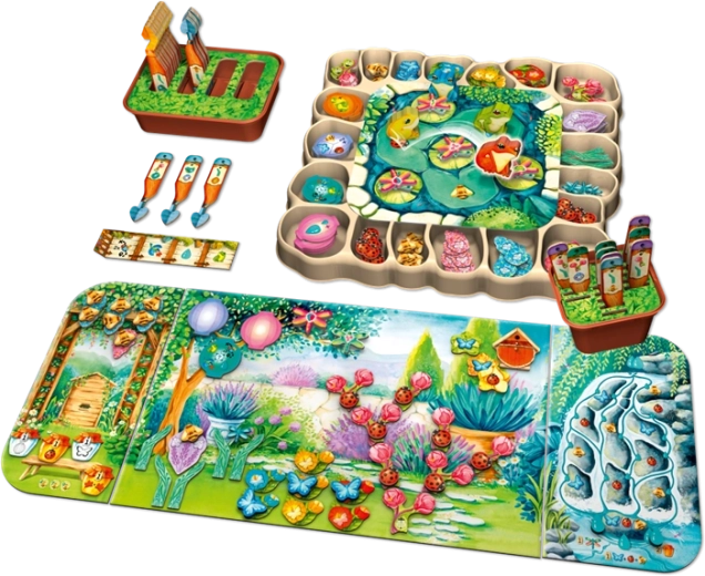 Un jardin en fleurs plein de vie