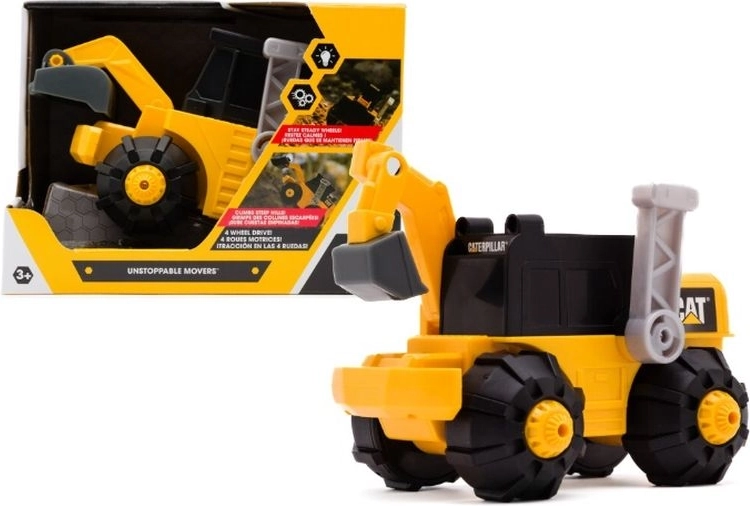 CAT Baggerlader mit Batteriebetrieb, Soundeffekten und beweglichem Arm