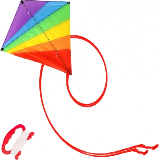 Regenbogendrachen 87 × 81 cm mit langem Schwanz