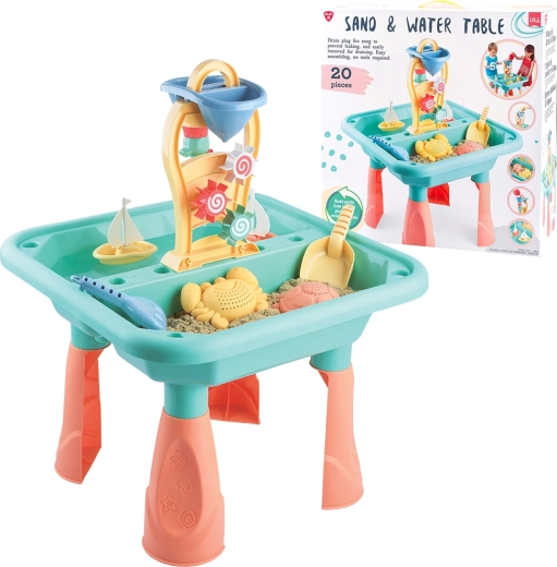Playgo Water and Sand Table – 20-Piece Set