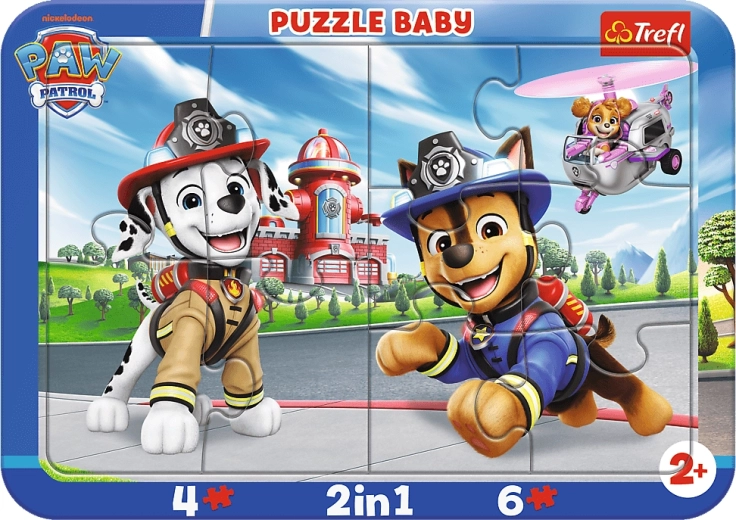 Trefl baby puzzle Paw Patrol: Friends 2-in-1 (10 pieces)