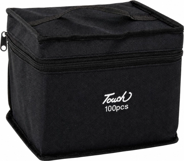 Zippered case with a handle for travel