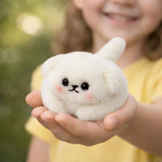 Peluche douce qui tient dans la main