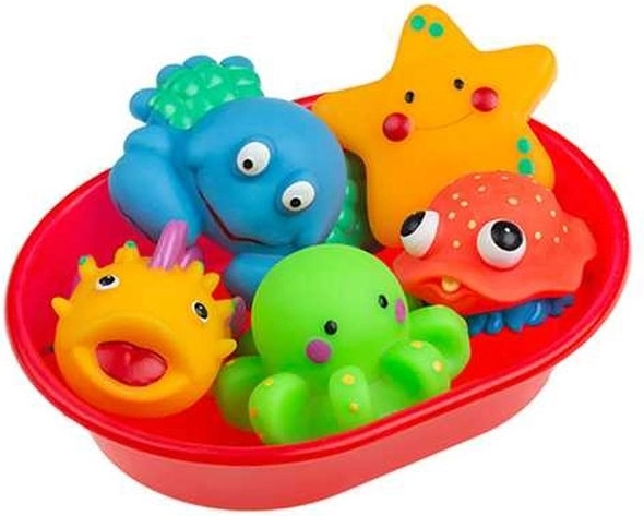 Tullo Sea Animals Bath Tub Toys – set of 5 pcs