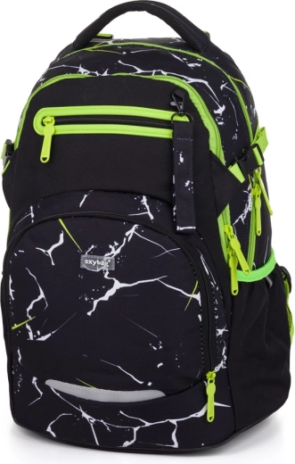 Školní batoh Oxy Ombre Electric, zwart‑groen