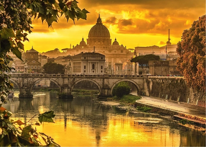 Puzzle Lumière dorée sur Rome 1000 pièces