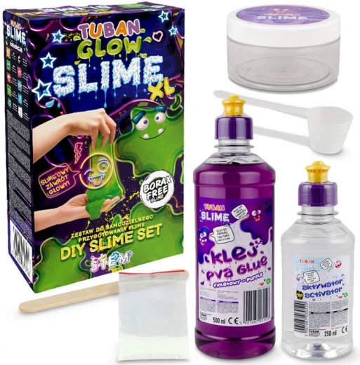 TUBAN Slime set XL lichtgevend in het donker