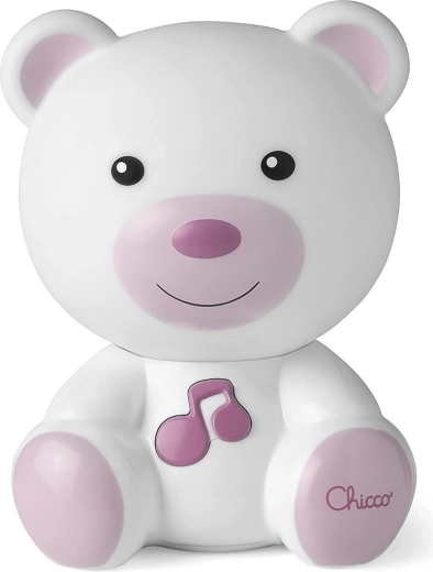 Veilleuse nocturne Chicco avec musique Ourson rose