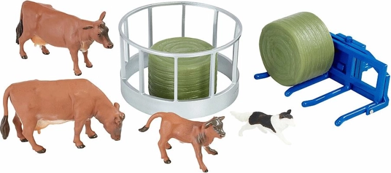 Animaux et accessoires pour jouer à la ferme