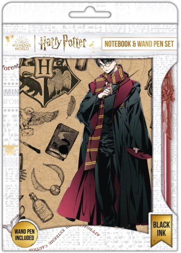 Bloc-notes avec stylo Harry Potter Navy & Gold