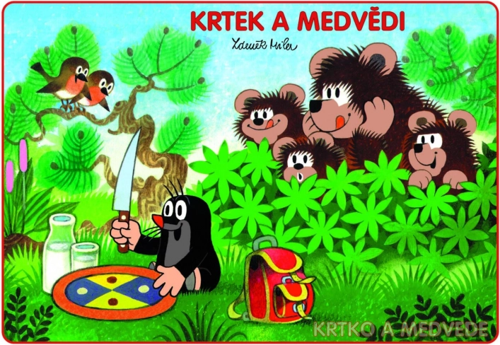 Livre de coloriage A5 Taupe et ours