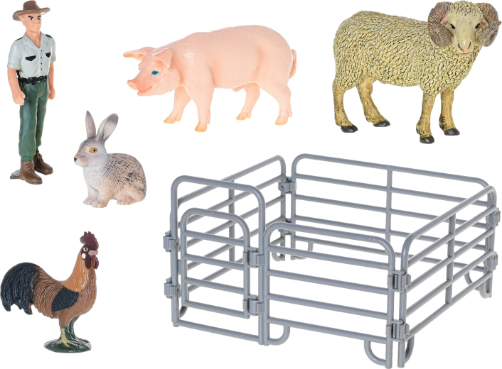 Play scene with pen and characters