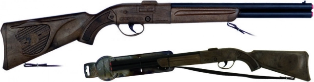 Zwart cowboygeweer met geluid