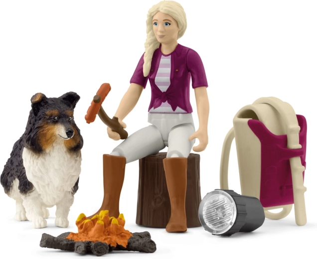 Schleich Pocket Set: Sophie's Camping with Roasting