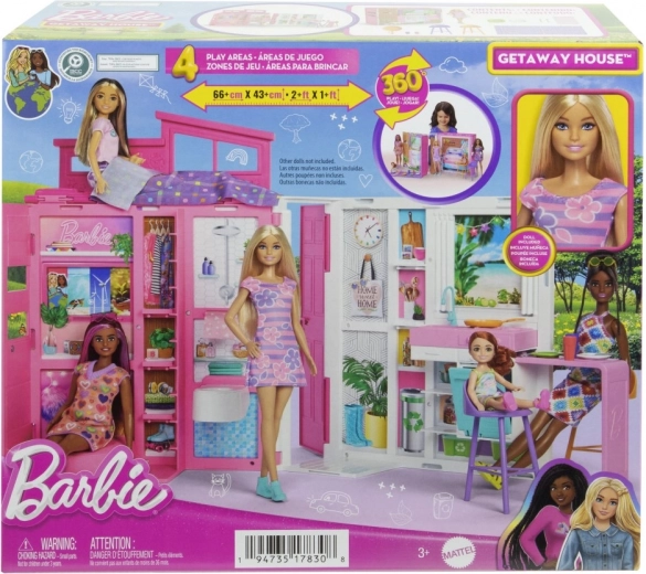 Barbie Cozy Foldable House with Doll