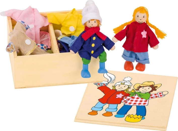 Flexible Dolls Birte and Ben with Clothing