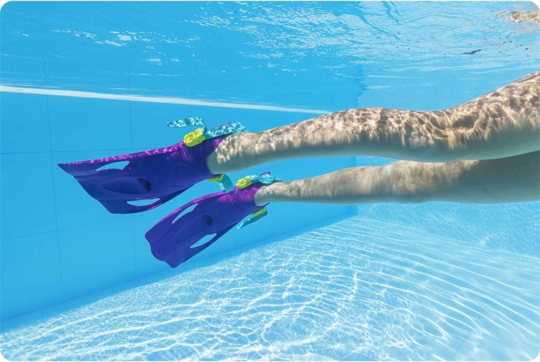 Verstelbare vinnen voor snellere voortbeweging