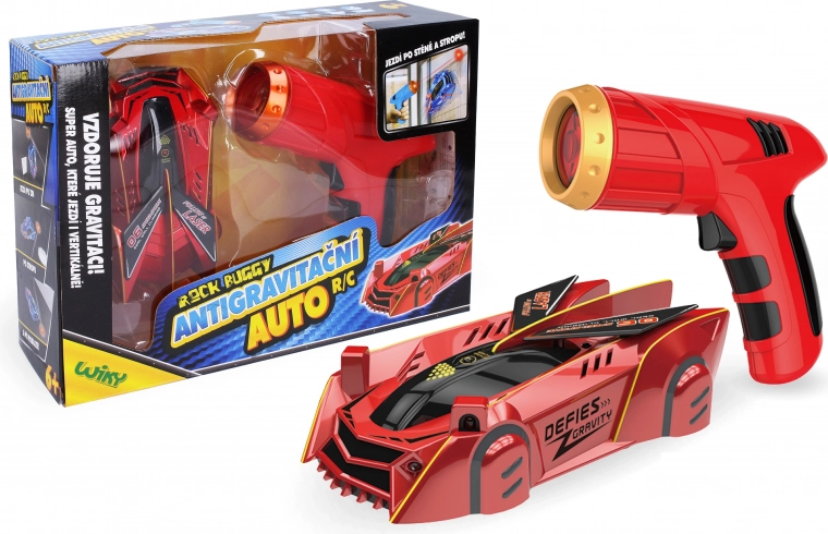 Rock Buggy Anti-gravity RC Car with Laser 15 cm Red