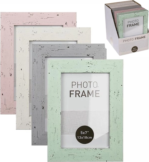 Wooden photo frame 13 × 18 cm (mix of 4 variants)