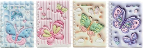Notebook with Butterfly Motif