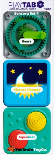 Fat Brain Sensory Toy Set PlayTab Tile Set 4