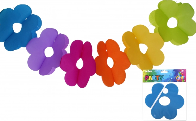 Papieren slinger met bloemen