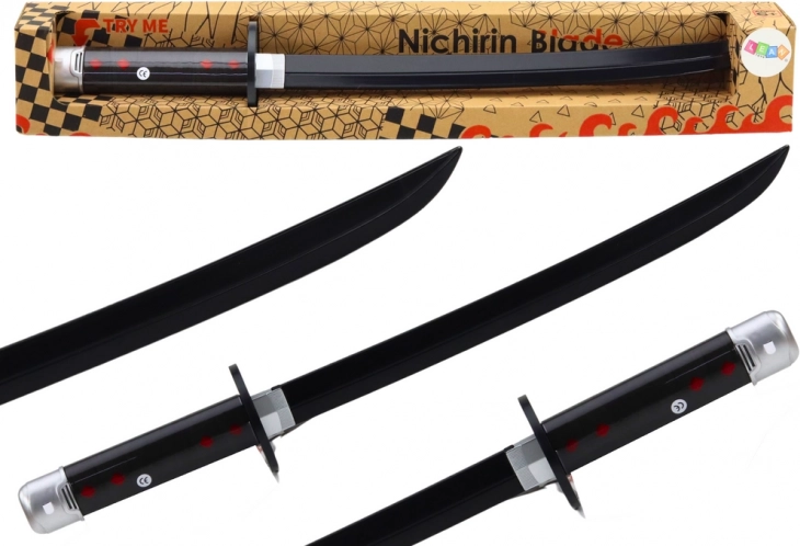 Battery-powered Samurai Sword with Sound, Black