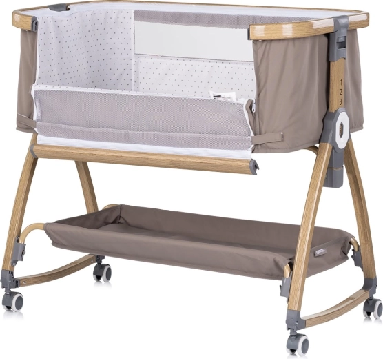 2-in-1 bedside crib for sleeping close by