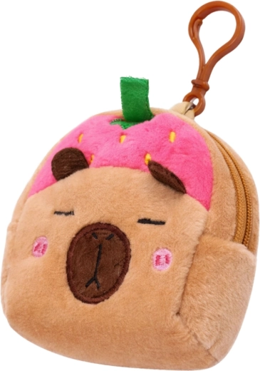 Adorable capybara design with strawberry