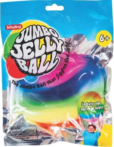 Jumbo rainbow jelly ball with pump